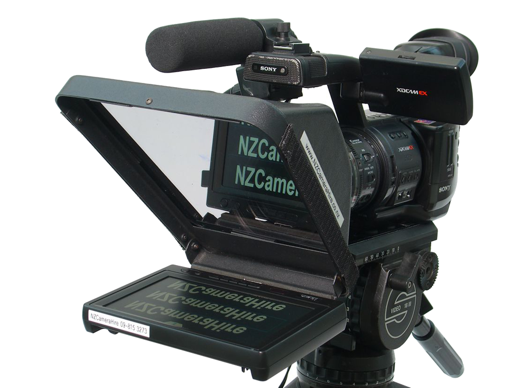 9inch-ProPrompter-frontview NZCameraHire Auckland New Zealand 9" ProPrompter